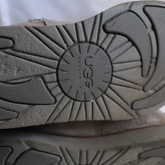 UGG Australia Women's Sz 7 Tan Fairfax Suede Sheepskin Tall Zipper Winter Boots - Picture 9 of 10